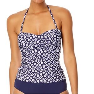 NWT - Anne Cole Shibori
Geo Twist Front Ban-deaukini